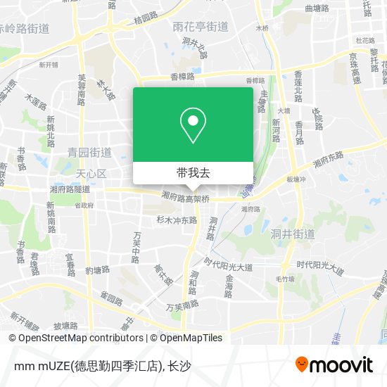 mm mUZE(德思勤四季汇店)地图