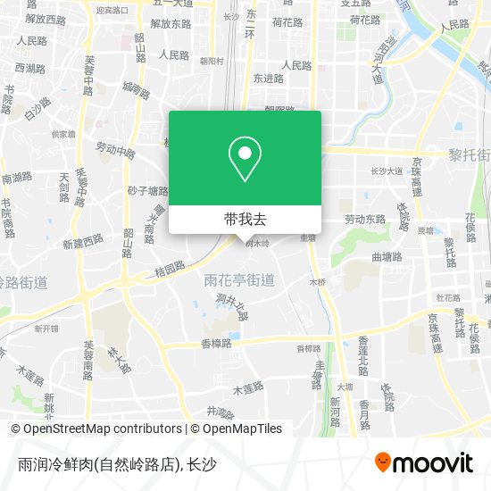 雨润冷鲜肉(自然岭路店)地图