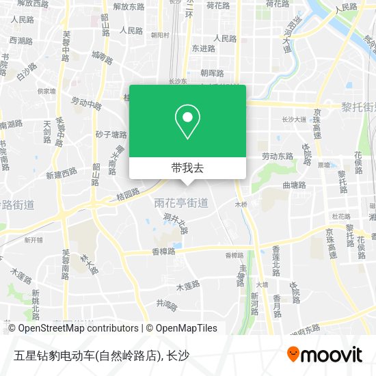 五星钻豹电动车(自然岭路店)地图