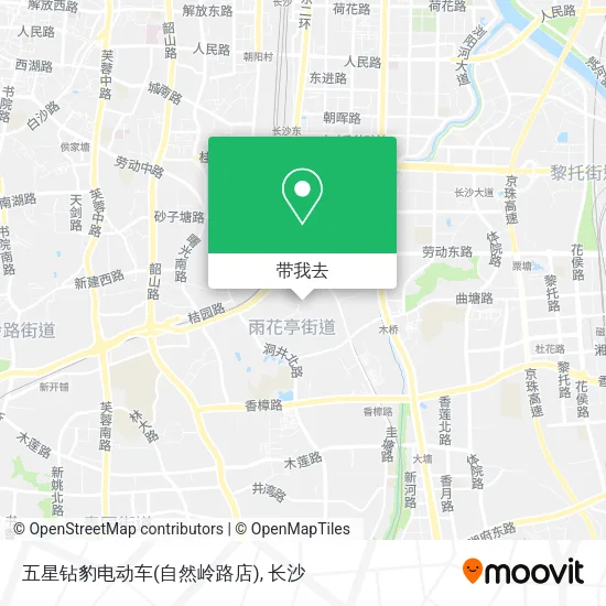 五星钻豹电动车(自然岭路店)地图