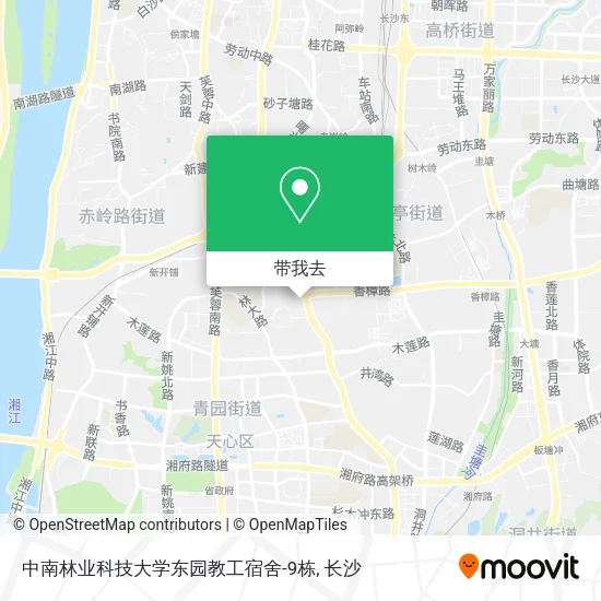 中南林业科技大学东园教工宿舍-9栋地图