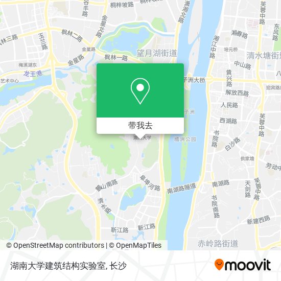 湖南大学建筑结构实验室地图