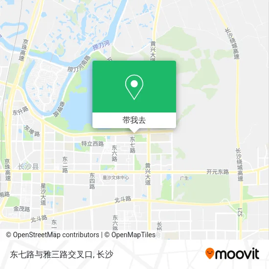 东七路与雅三路交叉口地图