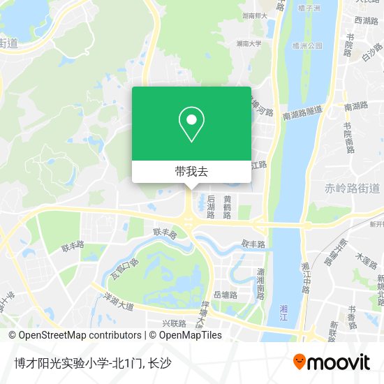 博才阳光实验小学-北1门地图