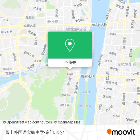 麓山外国语实验中学-东门地图