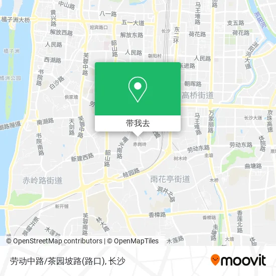 劳动中路/茶园坡路(路口)地图