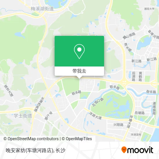 晚安家纺(车塘河路店)地图