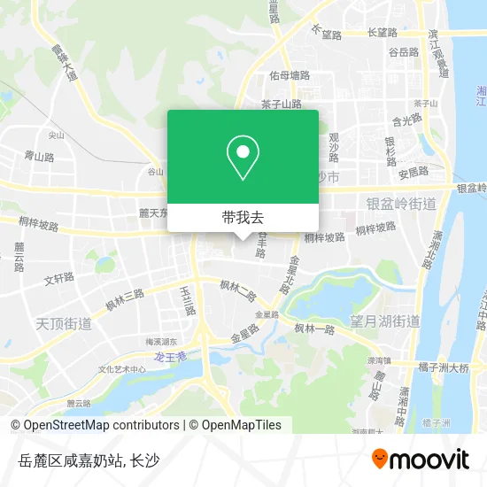 岳麓区咸嘉奶站地图