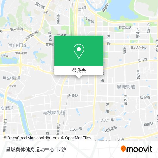 星燃奥体健身运动中心地图