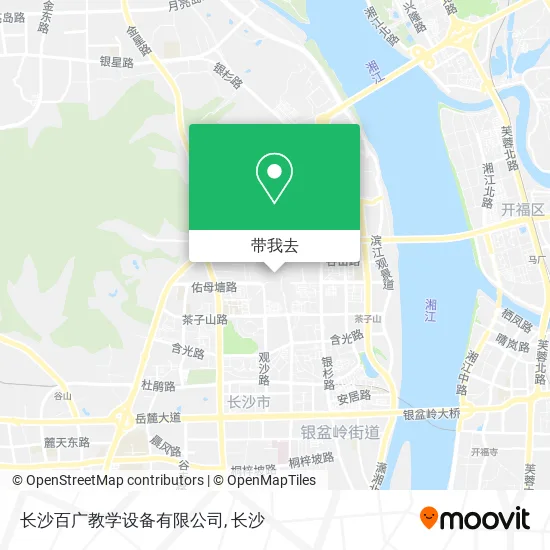 长沙百广教学设备有限公司地图
