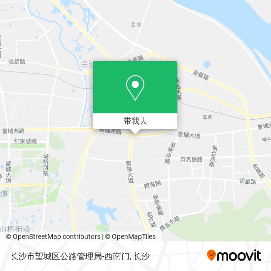 长沙市望城区公路管理局-西南门地图