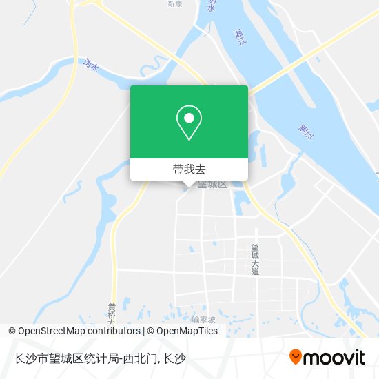 长沙市望城区统计局-西北门地图