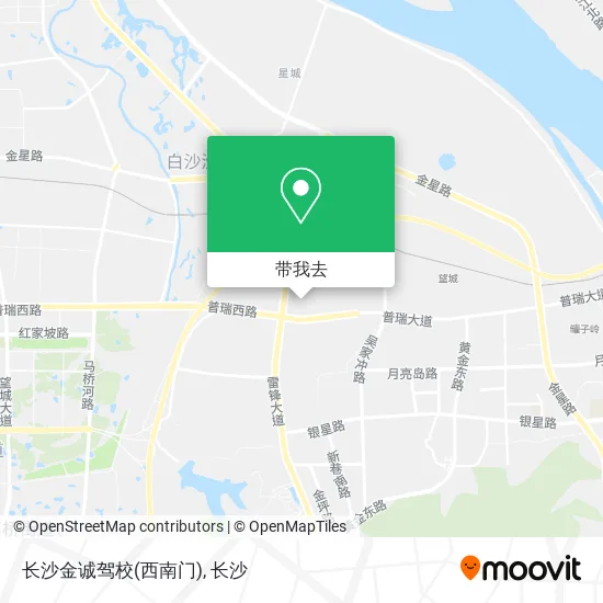 长沙金诚驾校(西南门)地图