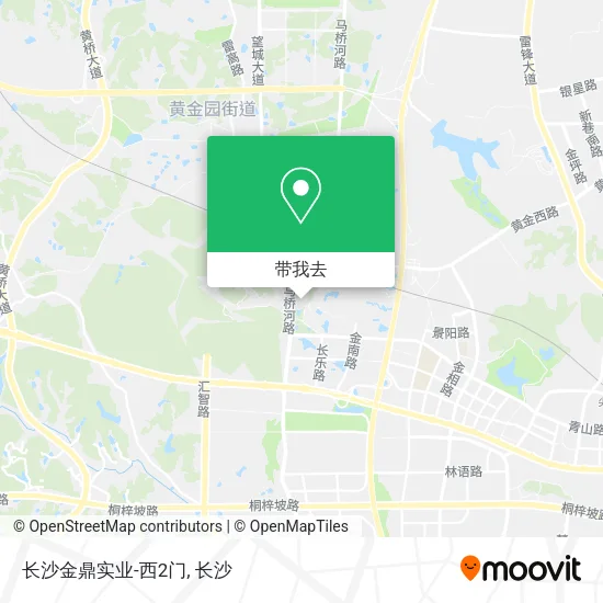 长沙金鼎实业-西2门地图