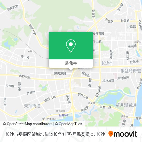 长沙市岳麓区望城坡街道长华社区-居民委员会地图