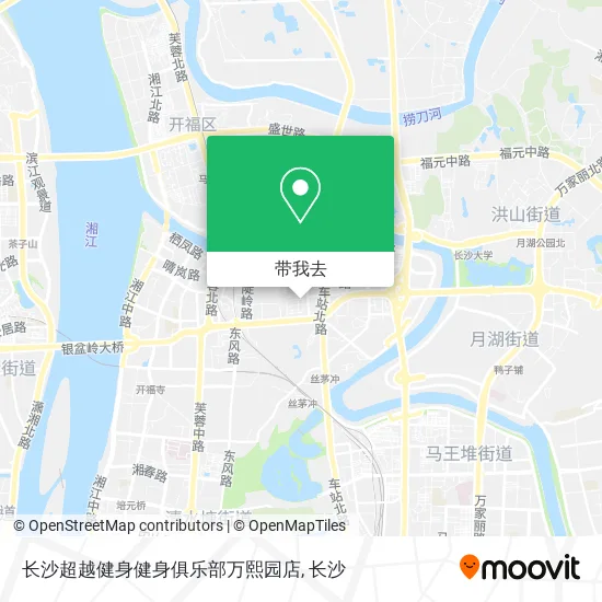 长沙超越健身健身俱乐部万熙园店地图