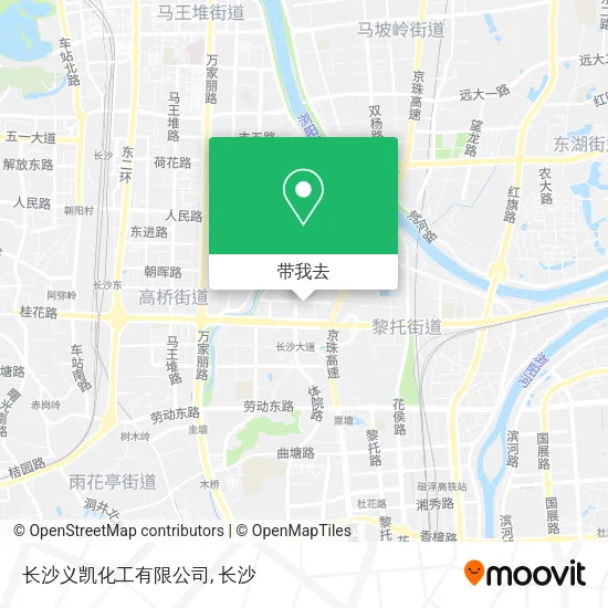 长沙义凯化工有限公司地图