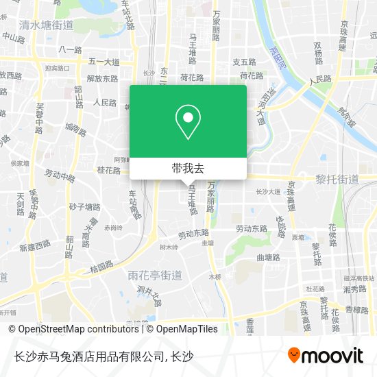 长沙赤马兔酒店用品有限公司地图