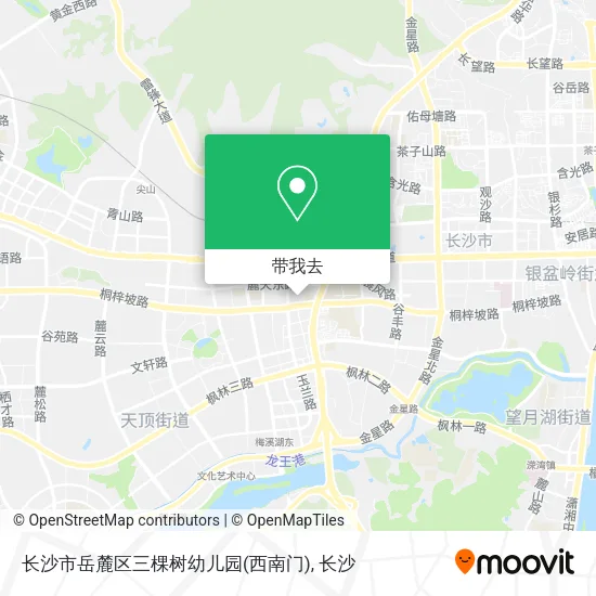 长沙市岳麓区三棵树幼儿园(西南门)地图