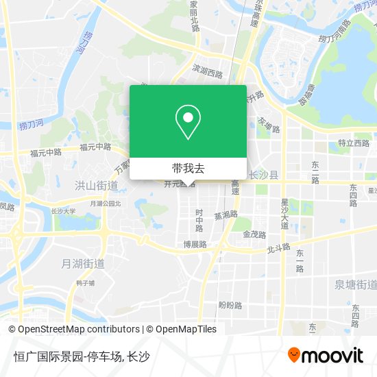 恒广国际景园-停车场地图