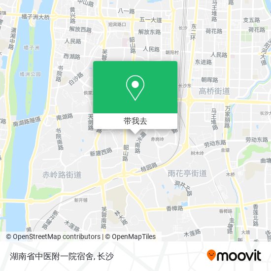 湖南省中医附一院宿舍地图
