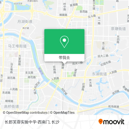 长郡芙蓉实验中学-西南门地图