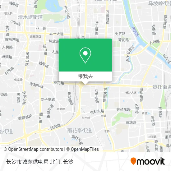 长沙市城东供电局-北门地图