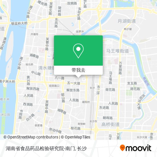 湖南省食品药品检验研究院-南门地图