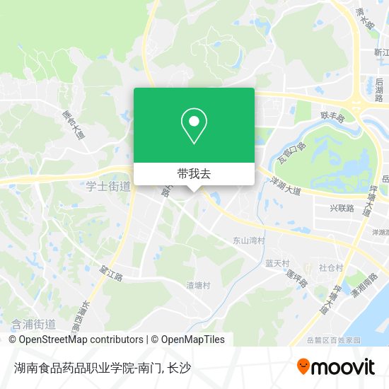 湖南食品药品职业学院-南门地图
