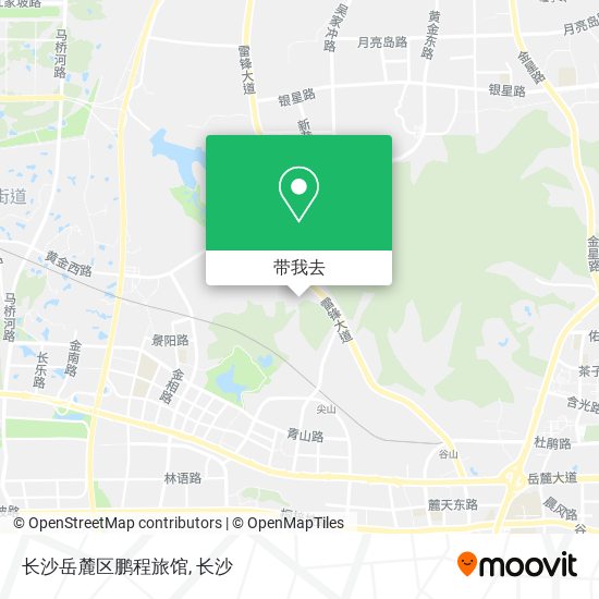 长沙岳麓区鹏程旅馆地图