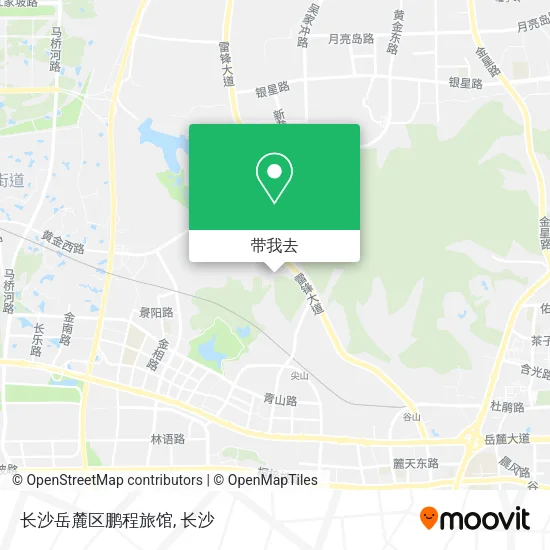 长沙岳麓区鹏程旅馆地图