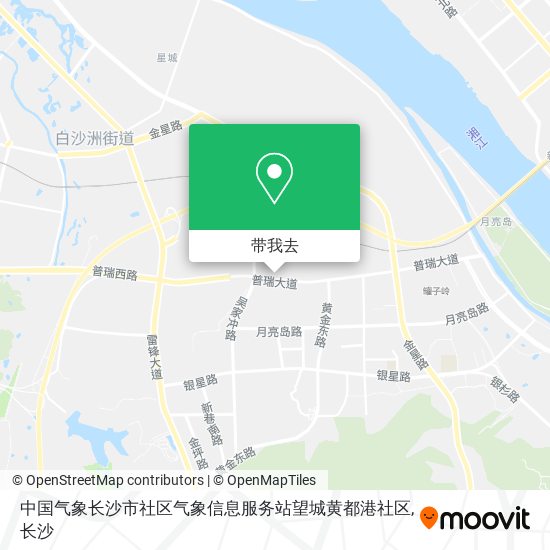 中国气象长沙市社区气象信息服务站望城黄都港社区地图