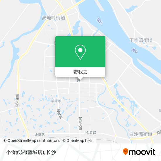小食候湘(望城店)地图