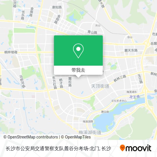 长沙市公安局交通警察支队麓谷分考场-北门地图