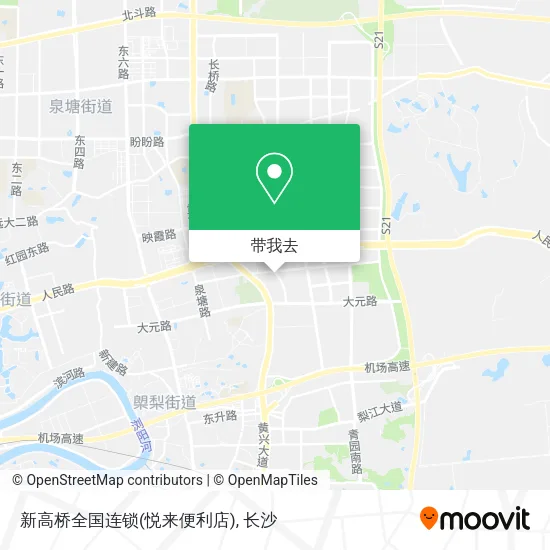 新高桥全国连锁(悦来便利店)地图