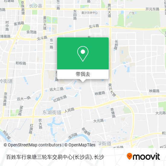 百姓车行泉塘三轮车交易中心(长沙店)地图