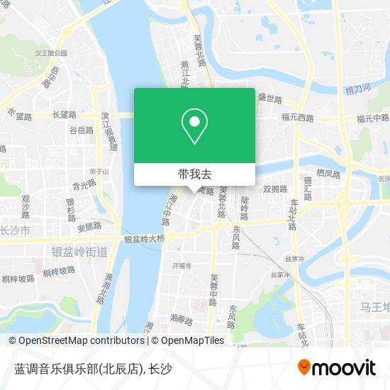 蓝调音乐俱乐部(北辰店)地图