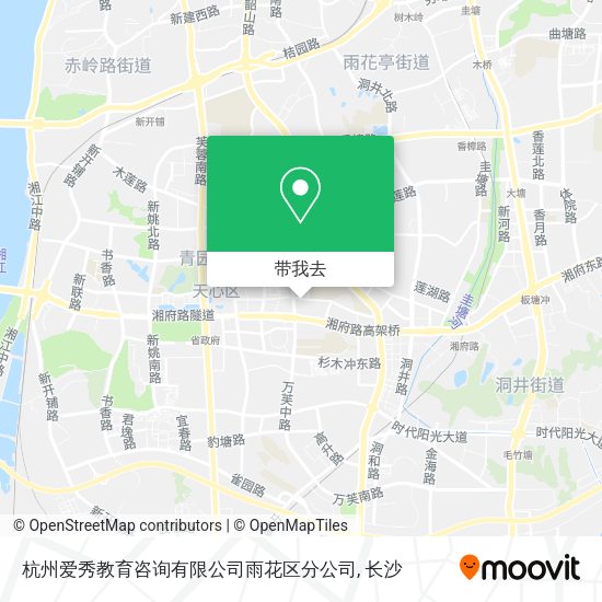 杭州爱秀教育咨询有限公司雨花区分公司地图