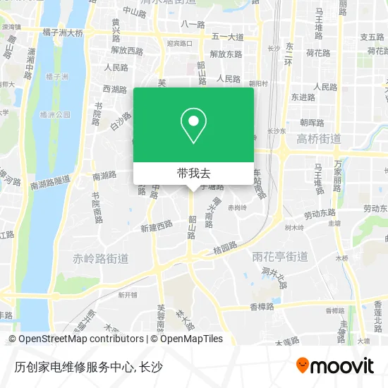 历创家电维修服务中心地图