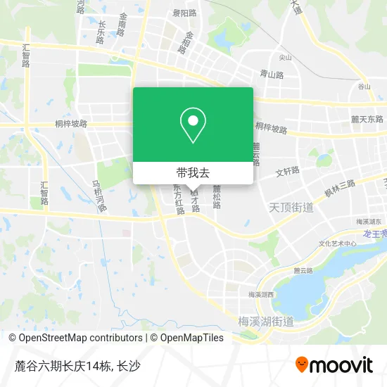 麓谷六期长庆14栋地图