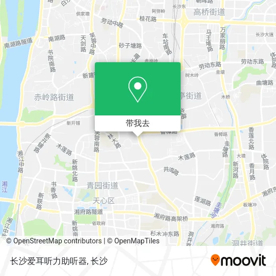 长沙爱耳听力助听器地图