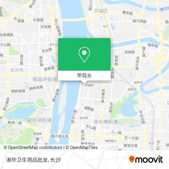 湘华卫生用品批发地图