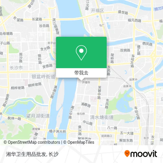 湘华卫生用品批发地图