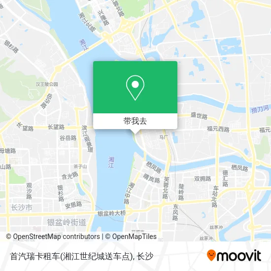 首汽瑞卡租车(湘江世纪城送车点)地图