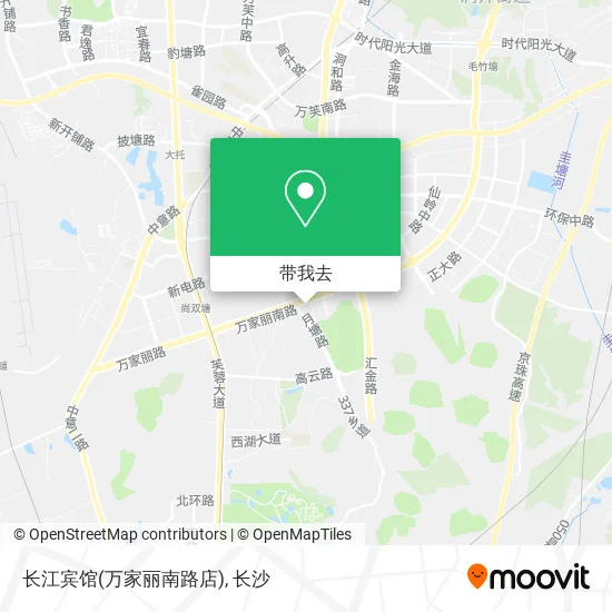 长江宾馆(万家丽南路店)地图