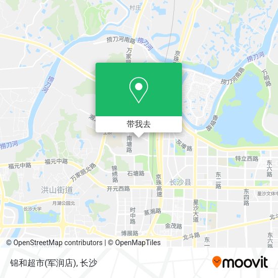 锦和超市(军润店)地图