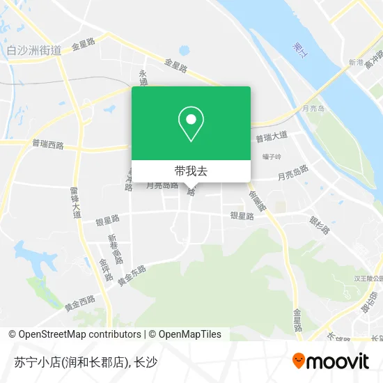 苏宁小店(润和长郡店)地图