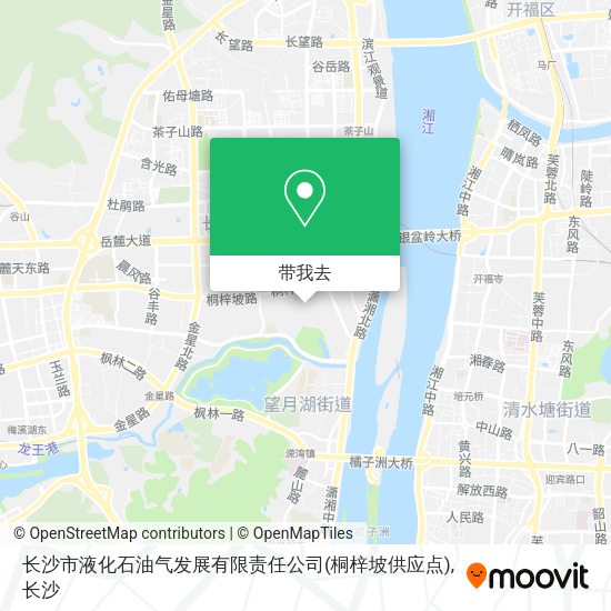 长沙市液化石油气发展有限责任公司(桐梓坡供应点)地图