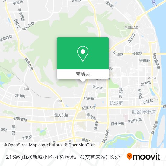 215路(山水新城小区-花桥污水厂公交首末站)地图