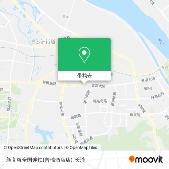 新高桥全国连锁(普瑞酒店店)地图